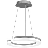 763249 Подвес UNITARIO 24W LED 2640LM СЕРЕБРО МАТОВЫЙ 4000K (в комплекте)