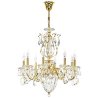 790112 (MD300025-8+3) Люстра SCHON 11х60W E14 Gold (в комплекте)