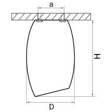 214466 Светильник BALLO HP16 БЕЛЫЙ (в комплекте)
