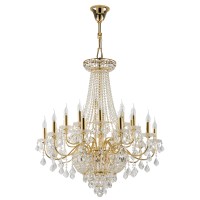 700292 (MD00071-29) Люстра подвесная CLASSIC 29х60W E14 ЗОЛОТО (в комплекте)