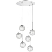 815260 (MD9500/6A) Люстра BARI 6х40W G9 ХРОМ (в комплекте)