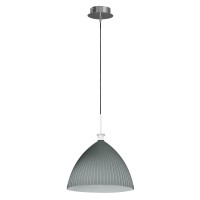 810031 (MD5021-1М) Подвес AGOLA 1х40W E14 ХРОМ/СЕРЫЙ (в комплекте)