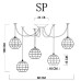 Подвесной светильник Spider A1110SP-5WH Artelamp