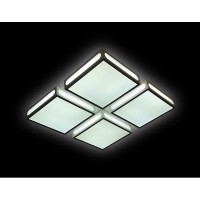 Потолочный светильник Orbital Crystal Sand FS1888 WH/SD 144W 4200K D520*520 Потолочный светильник Orbital Crystal Sand FS1888 WH/SD 144W 4200K D520*520