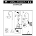 Наземный фонарь Malaga A1086PA-1BG Artelamp Наземный фонарь Malaga A1086PA-1BG Artelamp