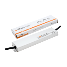 Ультратонкий блок питания в металлическом корпусе, IP67, 100W, 12V