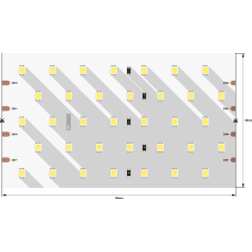 Лента светодиодная LUMKER, 2835, 350 LED/м, 31 Вт/м, 24В, IP33, Теплый белый (3000K)