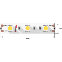 Лента светодиодная LUX, 5050, 60 LED/м, 14,4 Вт/м, 12В, IP33, Теплый белый (2700K) Лента светодиодная LUX, 5050, 60 LED/м, 14,4 Вт/м, 12В, IP33, Теплый белый (2700K)