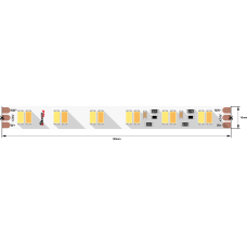 Лента светодиодная LUX, 5730, 120 LED/м, 26,8 Вт/м, 24В, IP33, Теплый белый + холодный белый (2700-6000K)