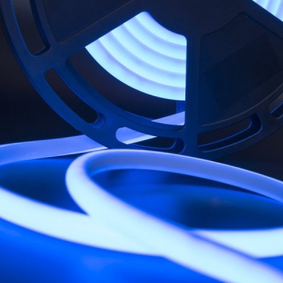 Светодиодная лента термостойкая синего свечения 2835, IP68, 12 Вт/м, 24V