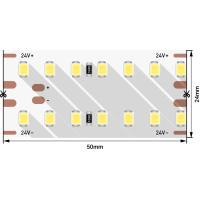 Лента светодиодная LUX, 2835, 280 LED/м, 25 Вт/м, 24В, IP33, Нейтральный белый (4000K) Лента светодиодная LUX, 2835, 280 LED/м, 25 Вт/м, 24В, IP33, Нейтральный белый (4000K)