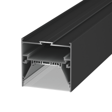 Подвеснойвстраиваемый/накладной алюминиевый профиль L9086, черный