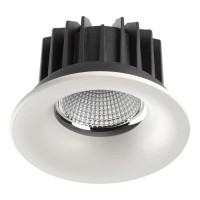 357604 NT18 090 белый Встраиваемый светильник IP44 LED 3000K 30W 100-265V DRUM