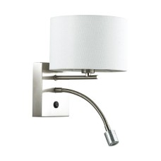 3745/1A LN19 086 никель Бра E14 1*40W + LED 3W 220V NIKKI