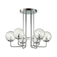 4982/6C MODERN ODL22 323 хром/прозрачный/стекло Люстра потолочная E14 6*40W VERASA