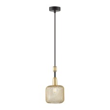 4975/1 LOFT ODL22 475 черный/мат.золотой/металл.сетка Подвес E14 1*40W LECOLA
