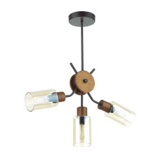 4492/3C COUNTY LN20 черный, дерево Люстра потолочная E14 3*60W 220V FERN