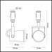 3629/1 ODL18 267 Плафон для трека IP20 GU10 1*50W 220V FLEXIBLACK