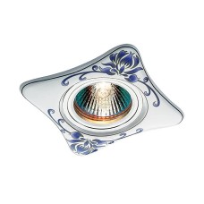 369927 NT14 129 белый/синий Встраиваемый светильник IP20 GX5.3 50W 12V CERAMIC