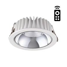 358296 NT19 000 белый Встраиваемый диммируемый светильник с пультом ДУ IP20 LED 3000-6500K 7W 220-24