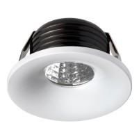 357700 NT18 090 белый Встраиваемый светильник IP20 LED 3000K 3W 160-265V DOT