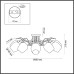 4594/8C COMFI хром Люстра Потолочная E14 8*40W 220V MARCELA