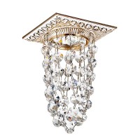369994 NT15 116 белый/золото/хрусталь Встраиваемый светильник IP20 GX5.3 50W 12V GRAPE