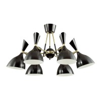 4665/6C ODL20 430 золотой/черный Люстра потолочная E14 6*40W 220V RASTO