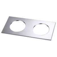 358250 NT19 086 хром Рамка декоративная к артикулам 357585-357587, 357589, 357909-357910, 370639-370