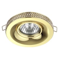 370442 NT19 114 золото Встраиваемый светильник IP20 GU10 50W 220V LILAC