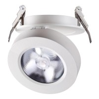 357982 NT19 077 белый Встраиваемый светильник IP20 LED 3000К 12W 220V GRODA
