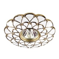 370223 NT16 115 белый/золото Встраиваемый декоративный светильник IP20 GX5.3 50W 12V PATTERN