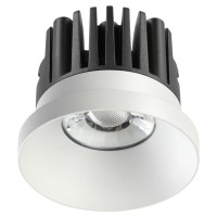 357585 NT18 088 белый Встраиваемый светильник IP44 LED 3000K 10W 100-265V METIS
