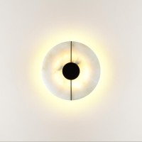 4311/12WL MIDCENT ODL22 125 светлый мрамор/черный металл Настенный светильник IP20 LED 12W 277Лм 3000K NAXOS