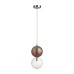4980/1C PENDANT ODL22 239 хром/ темн.бордовый/стекло Подвес G9 1*40W TWIXY