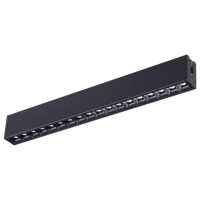 358098 NT19 008 черный Светильник Троффер IP20 LED 4000K 18W 24V RATIO