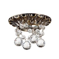 369996 NT15 116 бронза/хрусталь Встраиваемый светильник IP20 GX5.3 50W 12V GRAPE