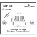 357586 NT18 088 черный Встраиваемый светильник IP44 LED 3000K 10W 100-265V METIS