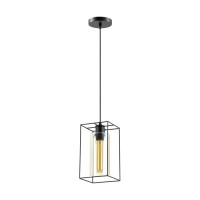 3728/1 LN19 261 чёрный/коньячный Подвес E27 60W 220V ELLIOT