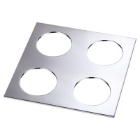 358252 NT19 086 хром Рамка декоративная к артикулам 357585-357587, 357589, 357909-357910, 370639-370