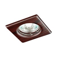 369718 NT12 136 темное дерево Встраиваемый НП светильник IP20 GX5.3 50W 12V WOOD