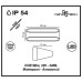 357517 NT18 163 белый Ландшафтный светильник IP54 LED 3000K 9W 220-240V CALLE