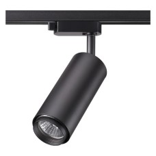 370414 NT19 100 черный Трековый светильник IP20 GU10 50W 220V PIPE