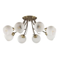 5265/8C COMFI LN23 античная латунь Люстра потолочная E14 8*40W 220V TULA