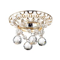 369997 NT15 116 белый/золото/хрусталь Встраиваемый светильник IP20 GX5.3 50W 12V GRAPE