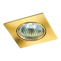 369107 NT09 131 матовое золото Встраиваемый светильник IP20 GX5.3 50W 12V QUADRO