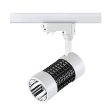 357566 NT18 096 белый с черным проводом Трековый светильник IP20 LED 3000K 15W 220-240V PINE