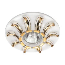 370329 NT17 115 белый/золото Встраиваемый декоративный светильник GX5.3 50W 12V PATTERN