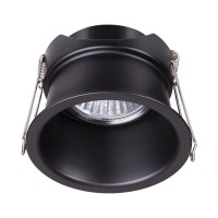 370445 NT19 130 черный Встраиваемый светильник IP20 GU10 50W 220V BUTT