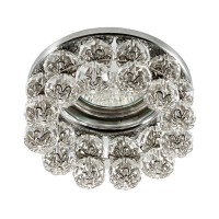 370227 NT16 123 хром Встраиваемый декоративный светильник IP20 GX5.3 50W 12V MALINY